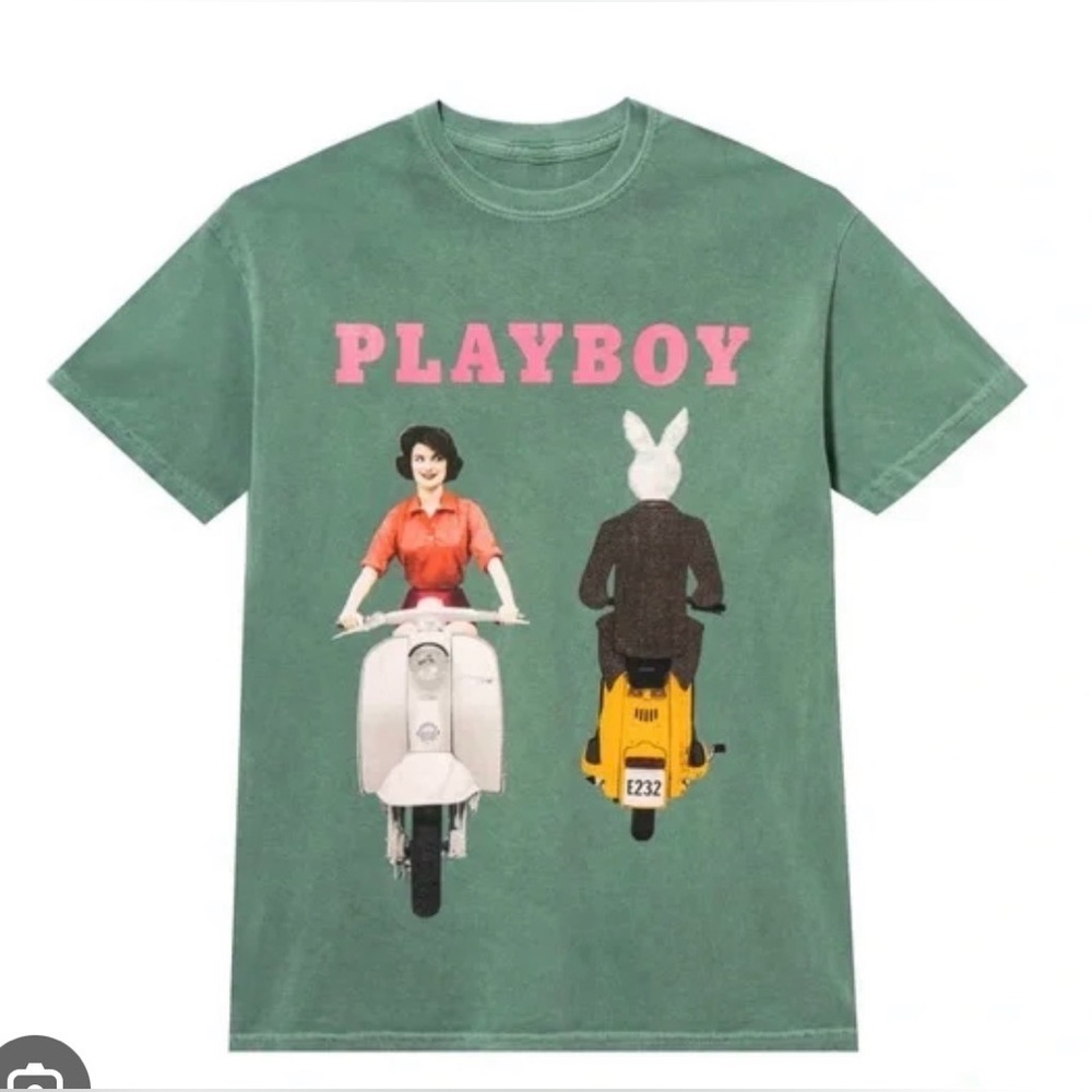 Playboy 1959 Cover T Shirt Bunny Motorbike Small